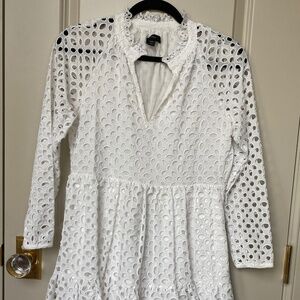 Darling White Eyelet Dress